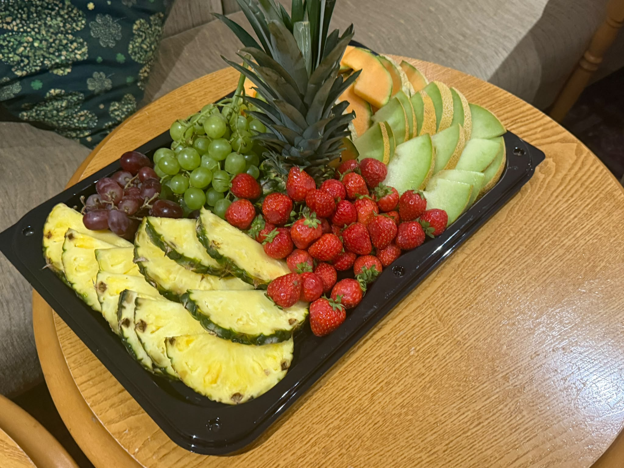 Fresh fruit platter prepared by SJK