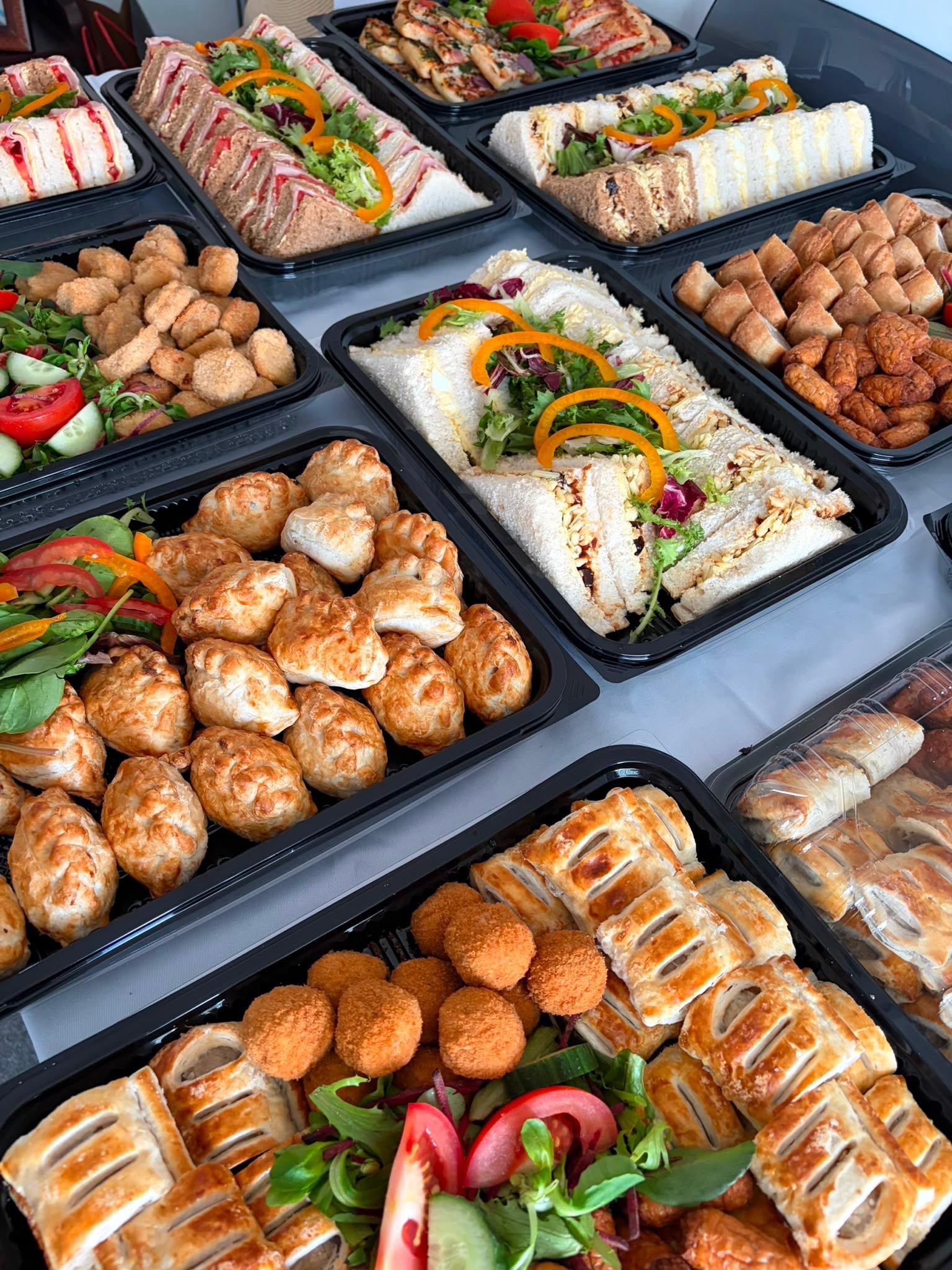 A selection of SJK savoury buffet platters